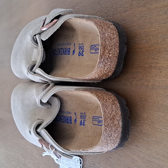 Birkenstock Boston Soft Footbed Clogs - Color: Suede Taupe - Size: Women 8 - Picture 6 of 11